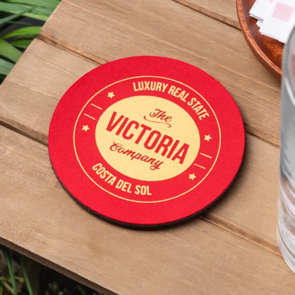 Customized Drink Paper Coasters Square Printing Absorbent Cardboard Coaster with Logo - Image 4