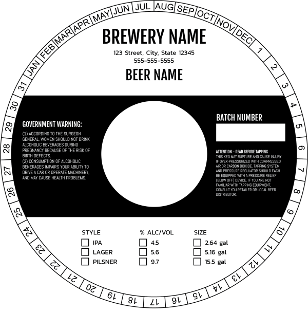 Custom Printed Eco-Friendly Paper Keg Collars for Premium Craft Beers - Image 4