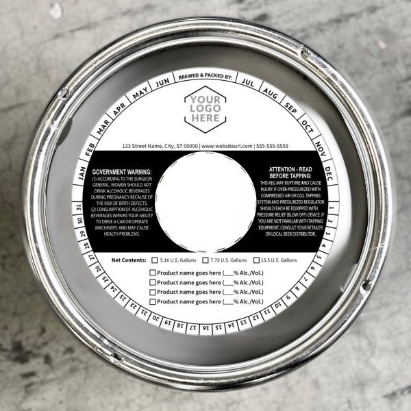 High-Quality Custom Printing Eco-Friendly Keg Collars for Craft Brews